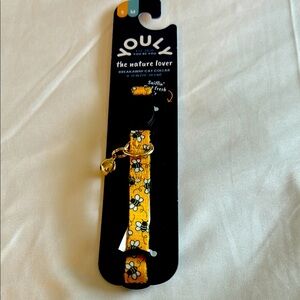 Youly the nature lover Yellow Bee Breakaway Cat Collar (S/M)